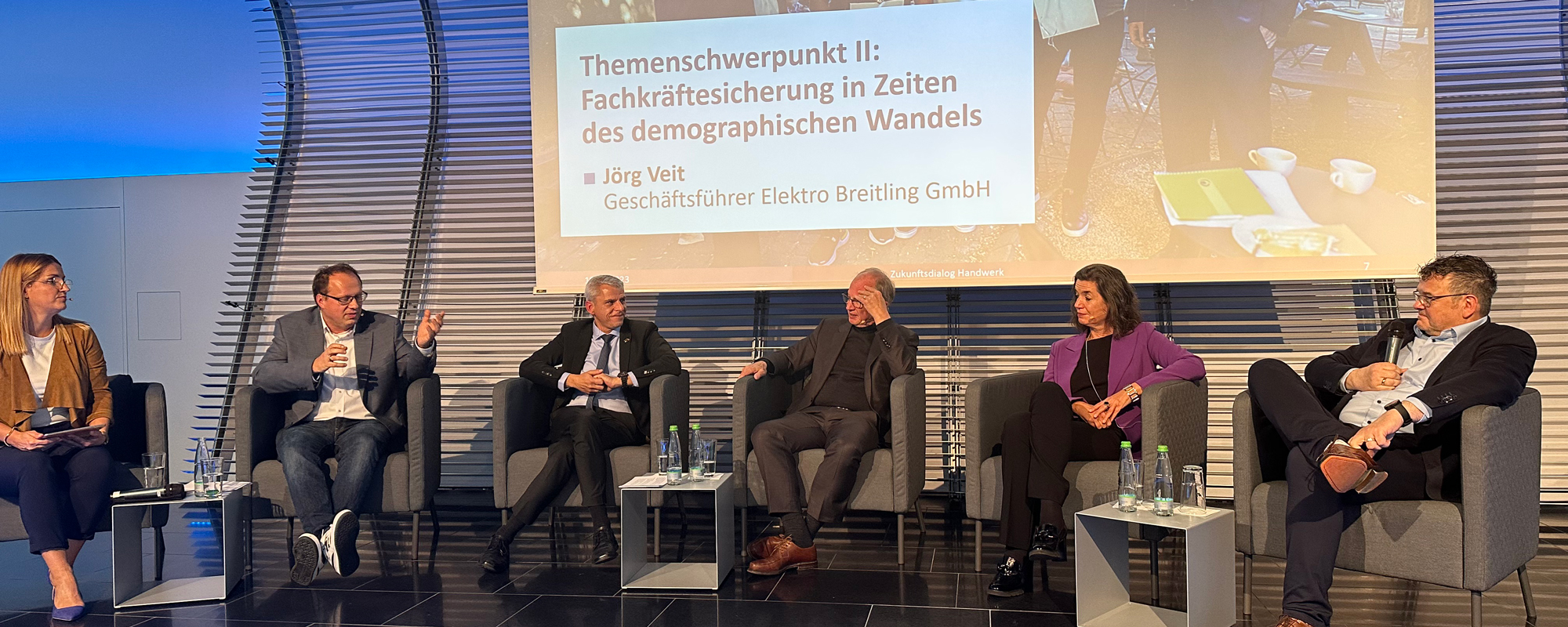 Presseartikel Elektro-Breitling beim Zukunftsdialog Handwerk