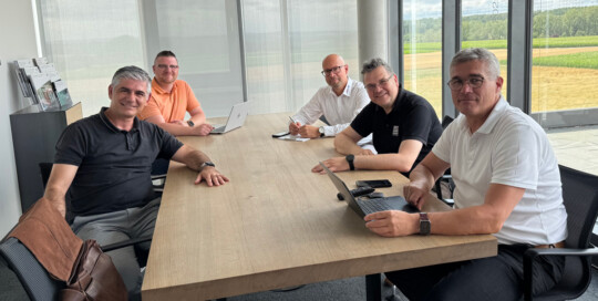 Bürgermeister von Holzgerlingen und Geschäftsleitung der EB-GRUPPE