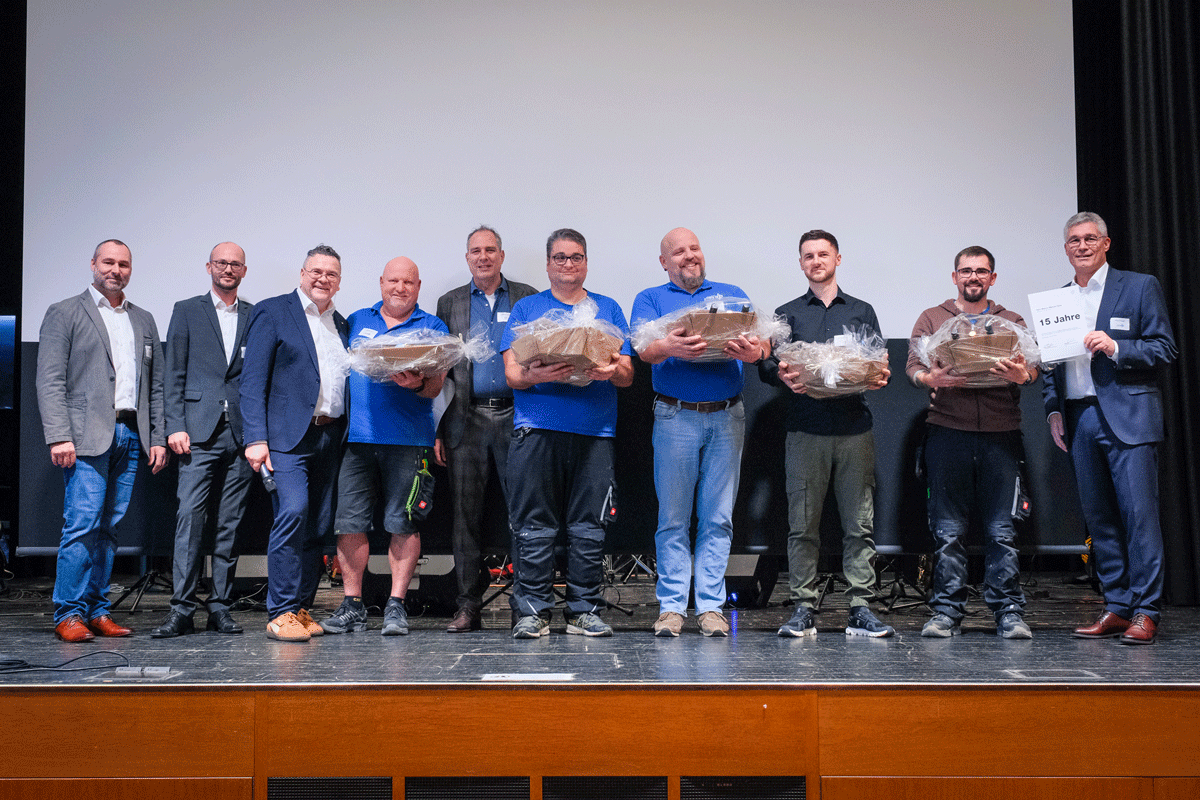 15 Jahre Betriebszugehörigkeit 15 Jahre Betriebszugehörigkeit