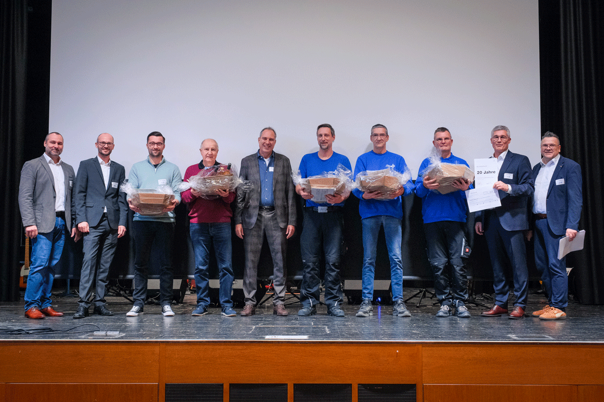 20 Jahre Betriebszugehörigkeit 20 Jahre Betriebszugehörigkeit